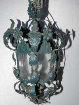 Dark teal antique Italian lantern