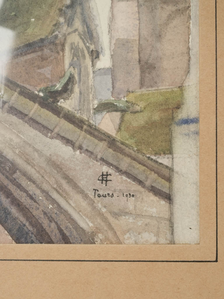 Turn-of-century signed cathedral art series