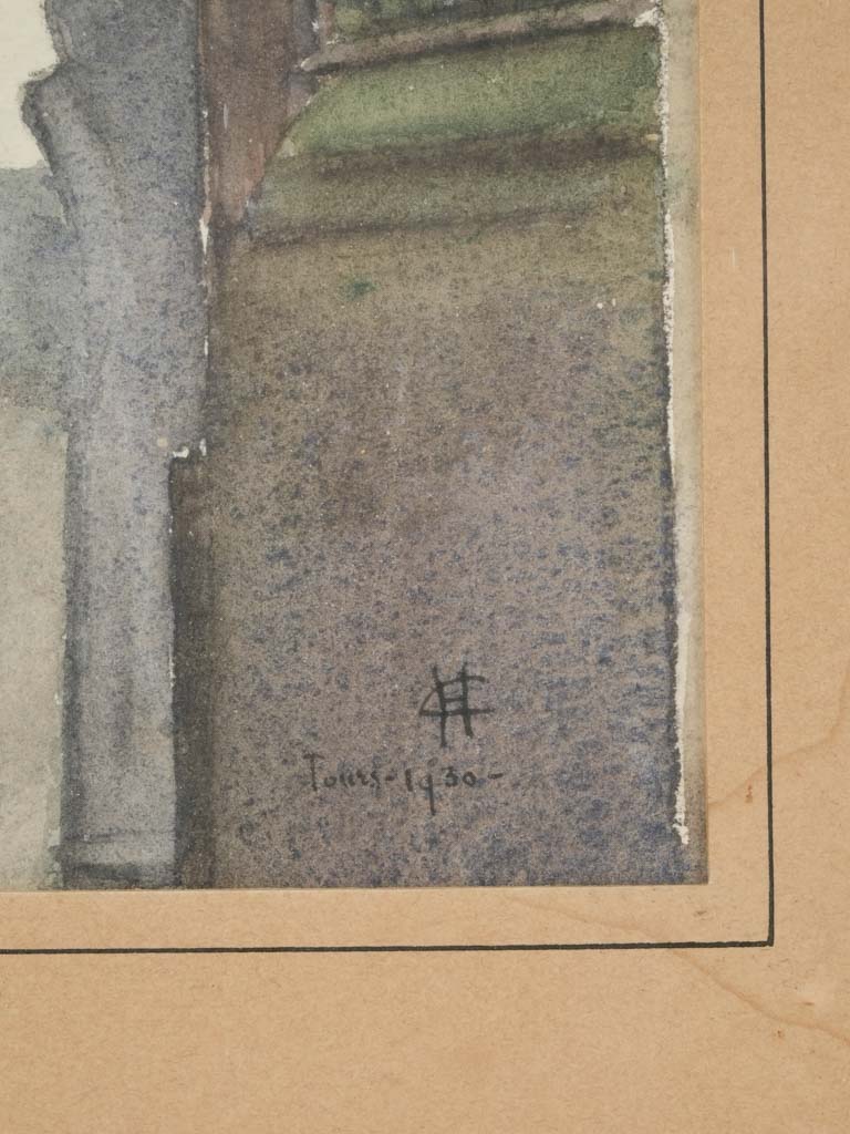 Detailed ecclesiastical facade art trio