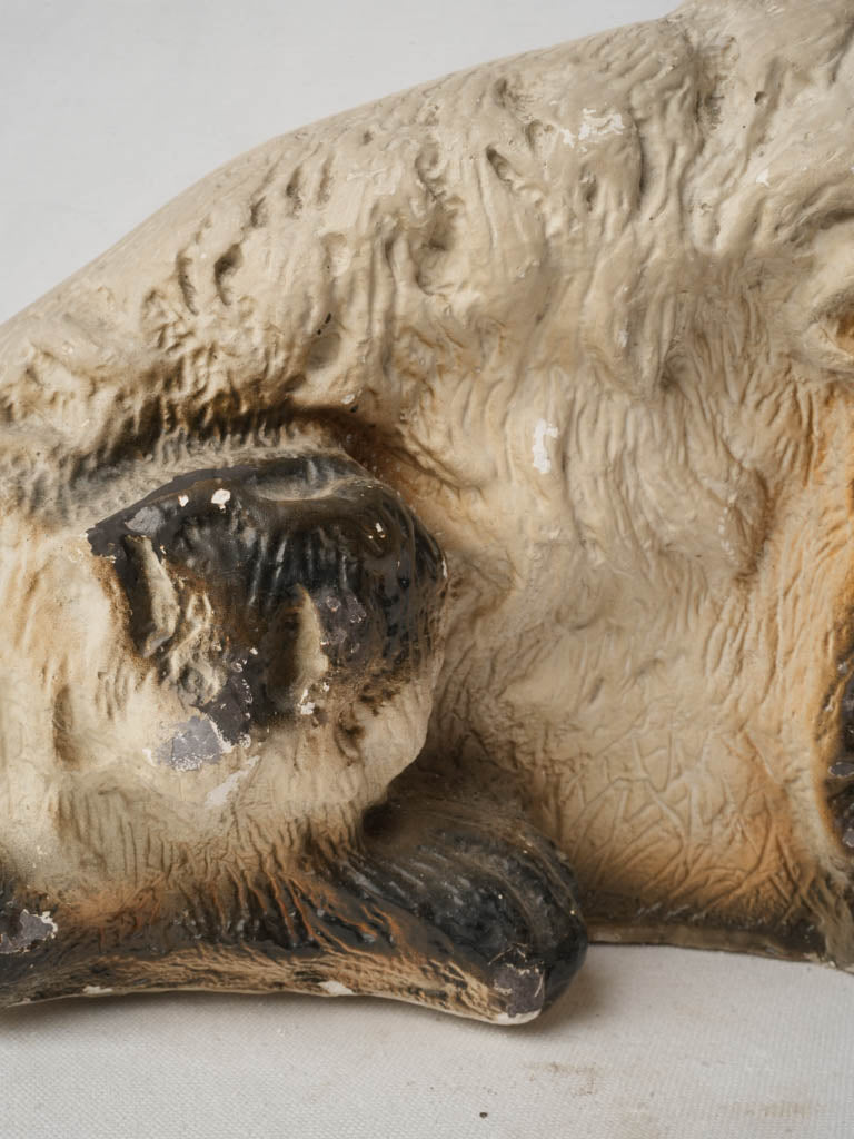 Feathered coat ceramic spaniel