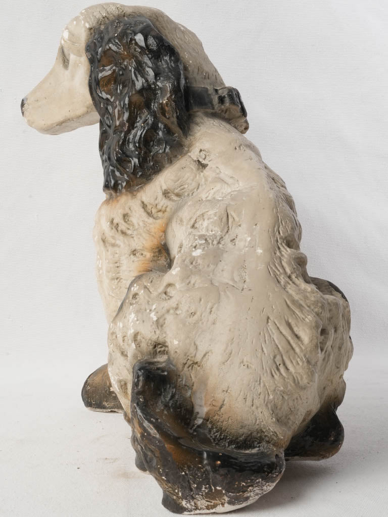 Hand-painted rustic dog ornament