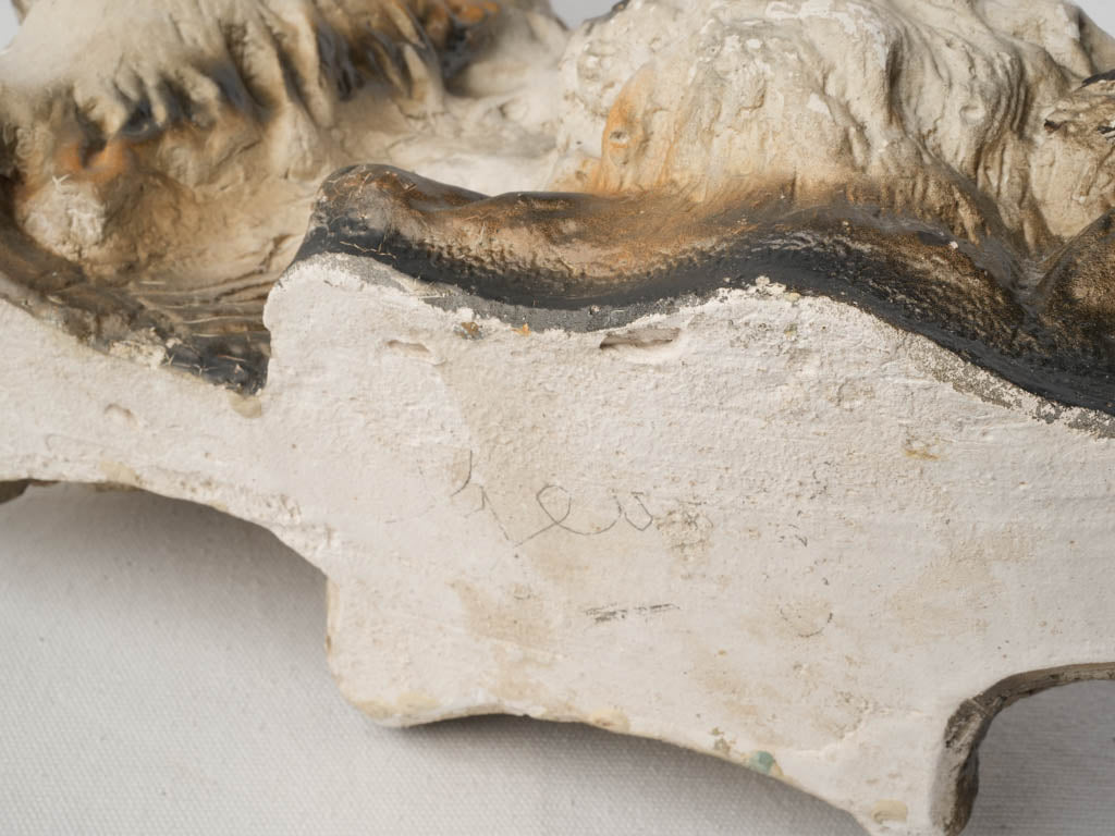 Warm umber-accented animal figure