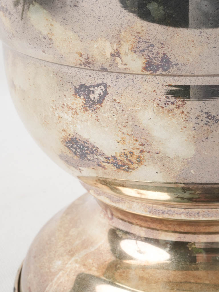 Stylish silver-plated ice bucket