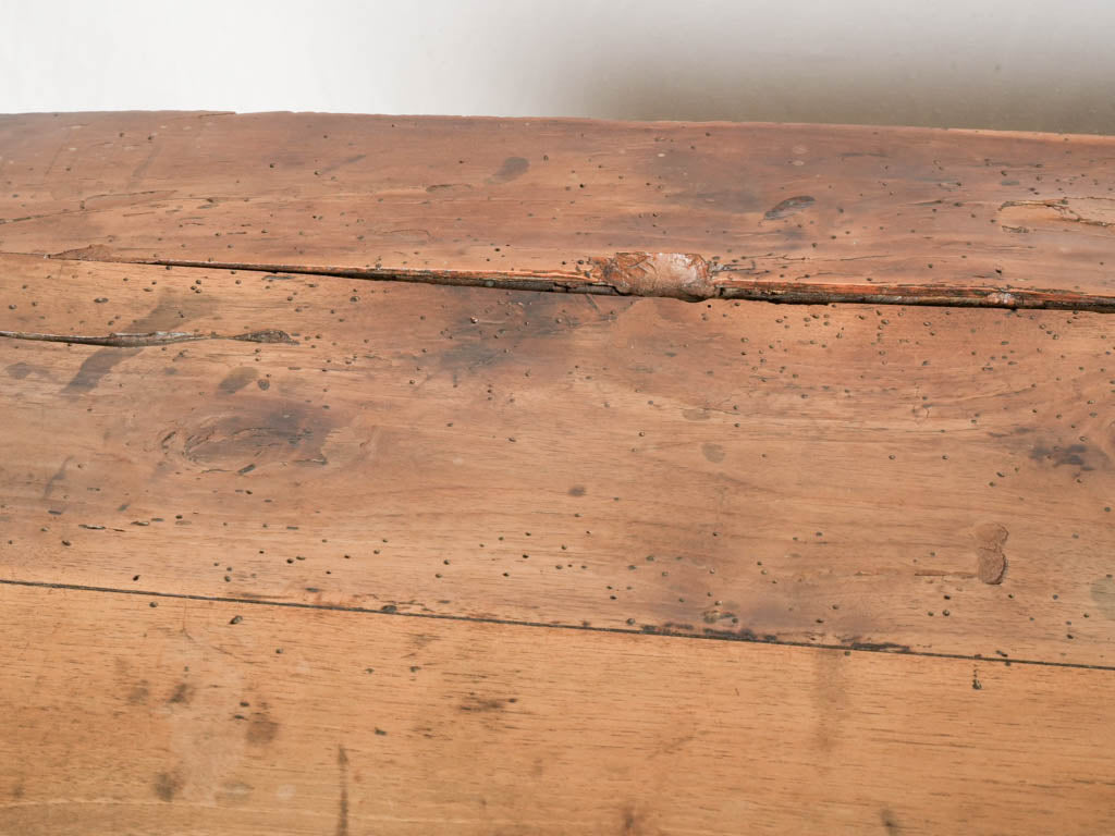 Natural-hued antique chestnut cabinet