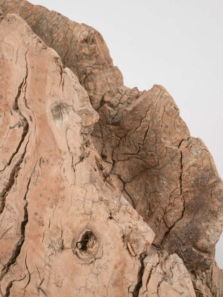 Weathered, heritage-quality pulley ornament