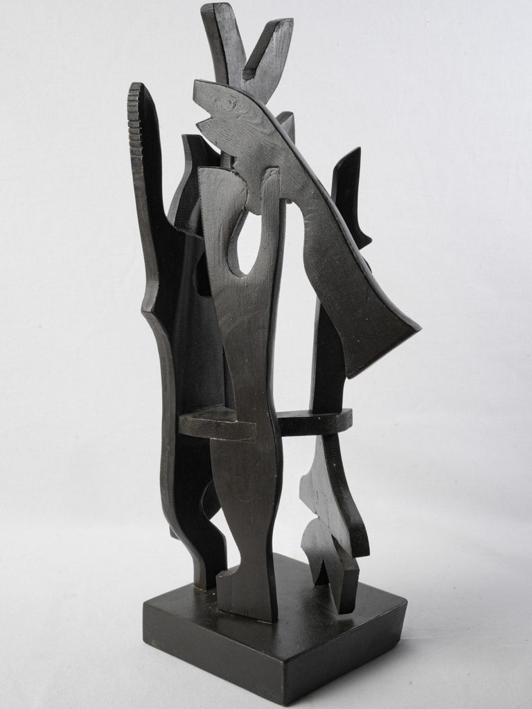 Vintage French wooden sculpture piece