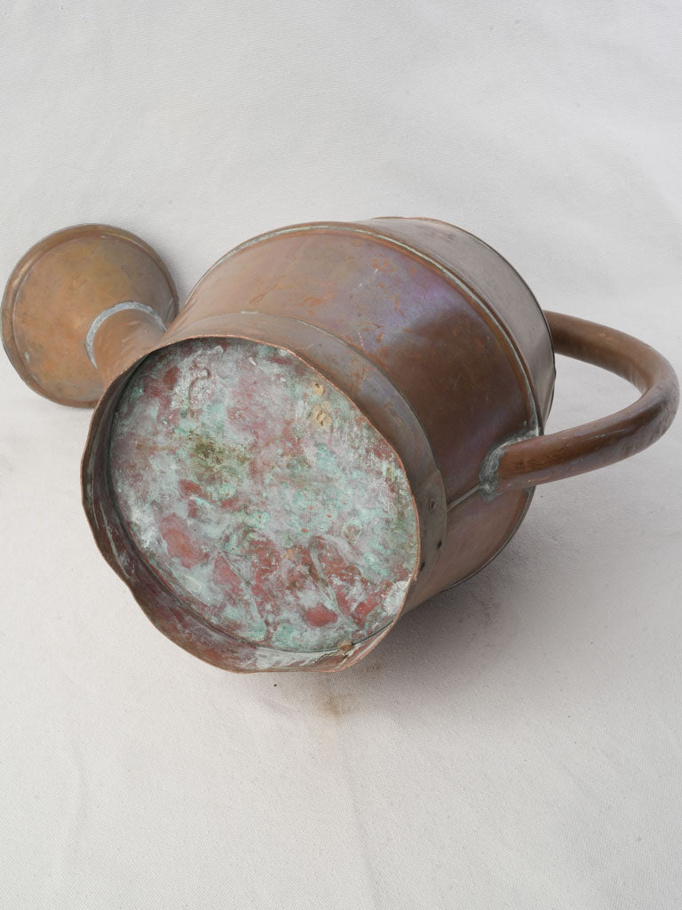 Antique French Copper Watering Can - 15¾"