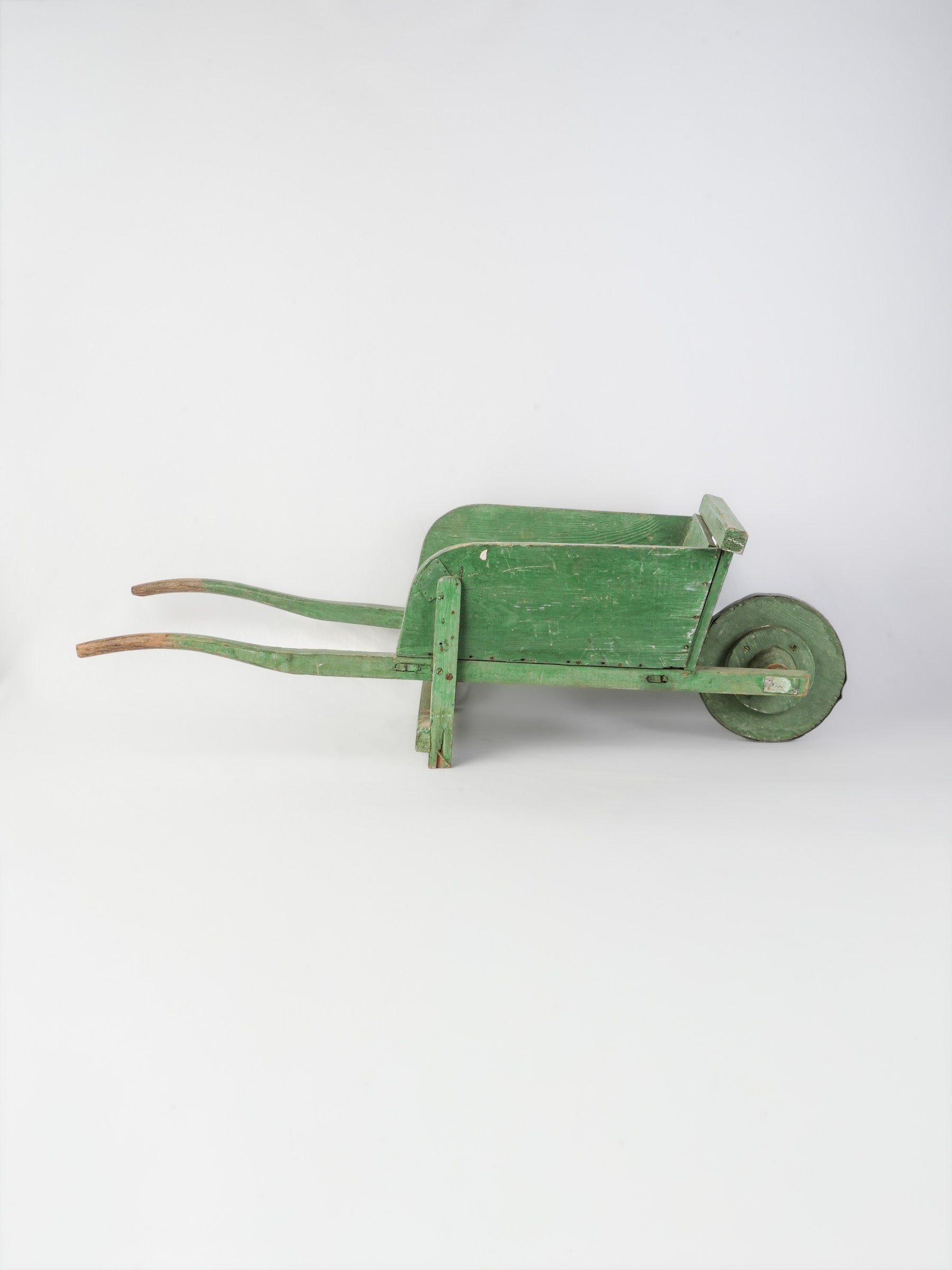 Authentic wooden French wheelbarrow