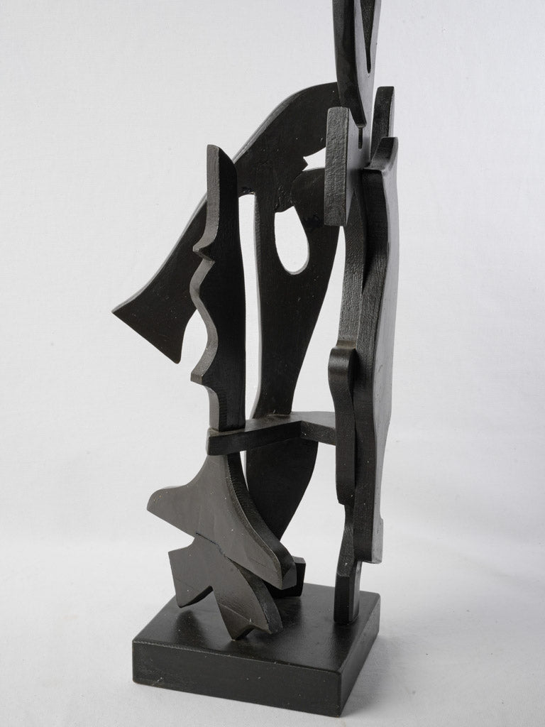 Stylized retro art sculpture