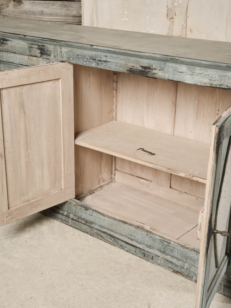 Distressed charming French vintage cabinet