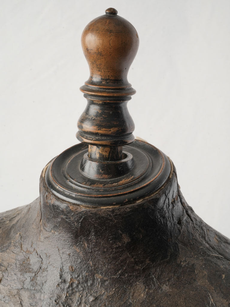 Richly mottled patina dress form