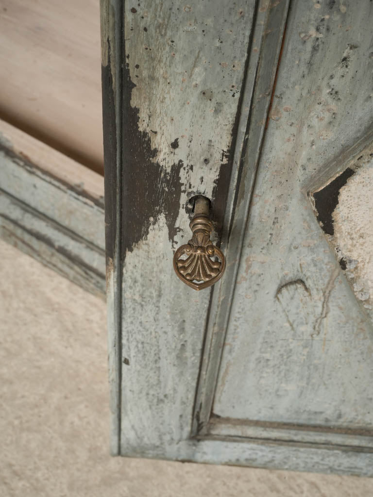 Weathered functional storage shop cabinet