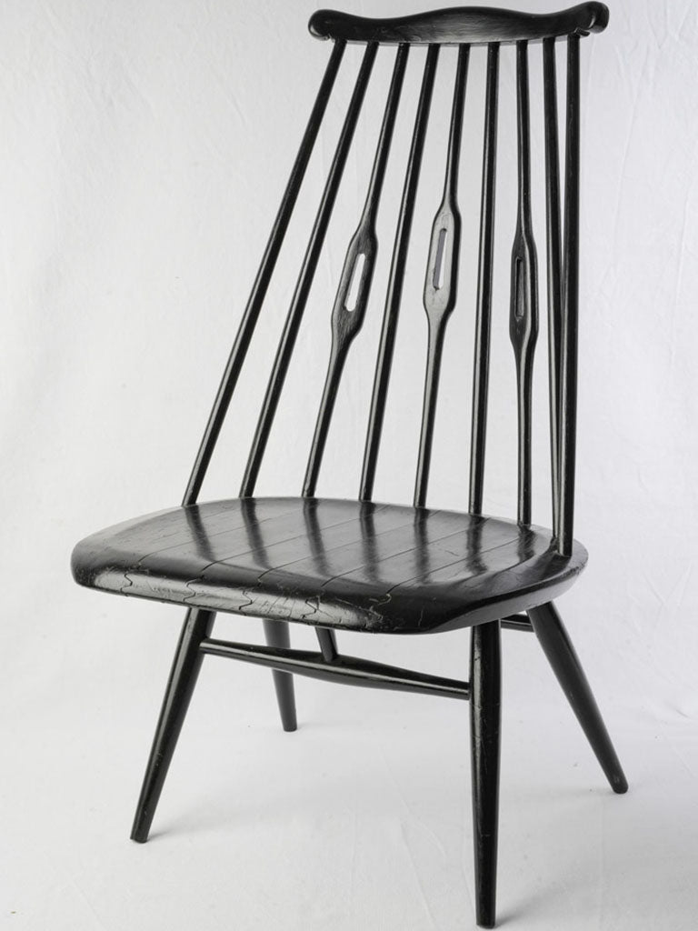 Vintage Scandinavian wooden side chair