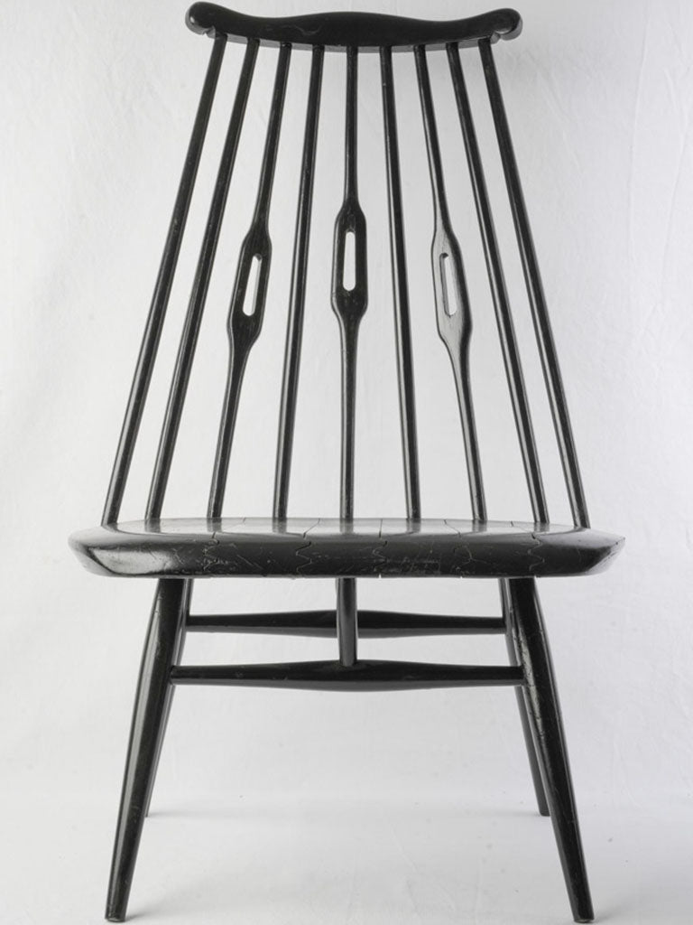 Black-painted Finnish crafted chair