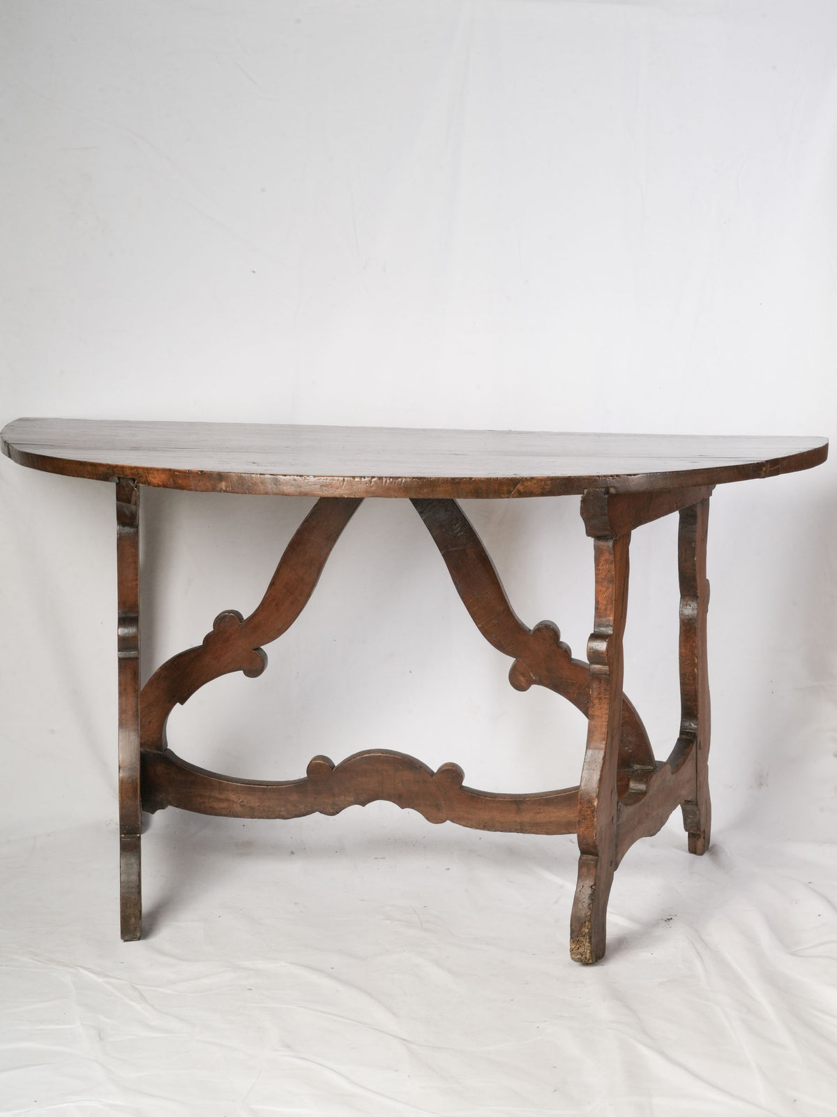 Warm, aged Italian console tables