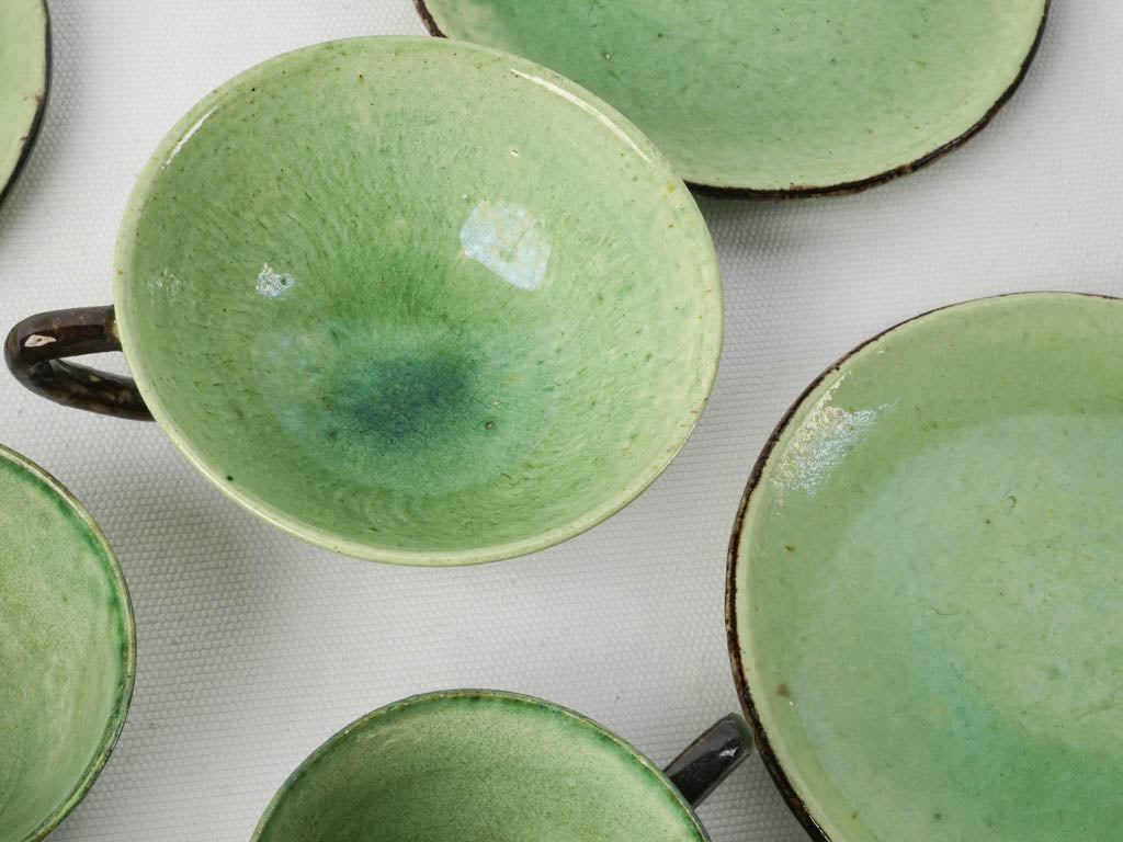 Durable vintage French pottery set