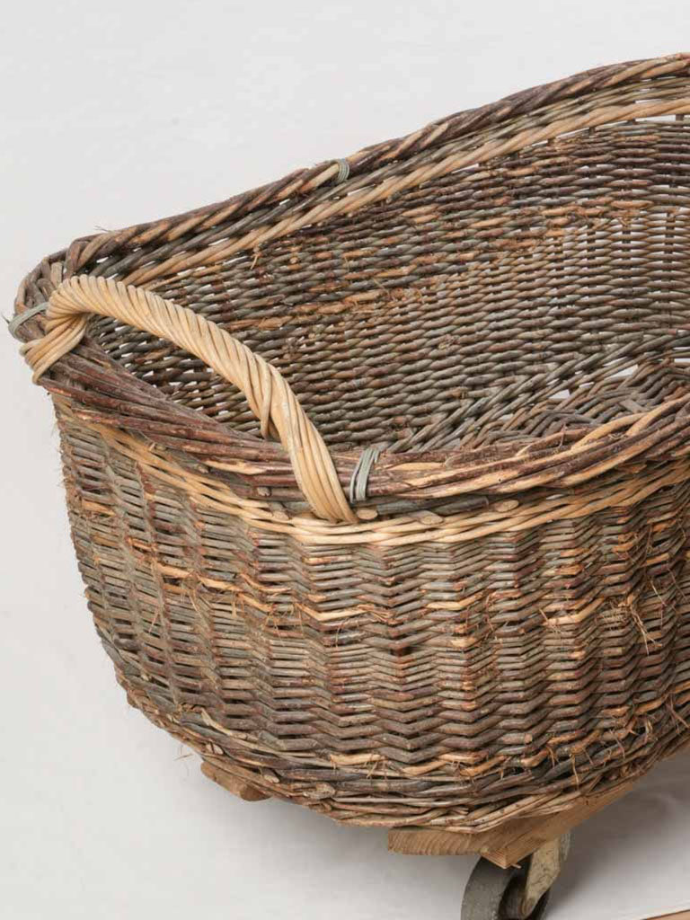 Ornate French vintage storage basket