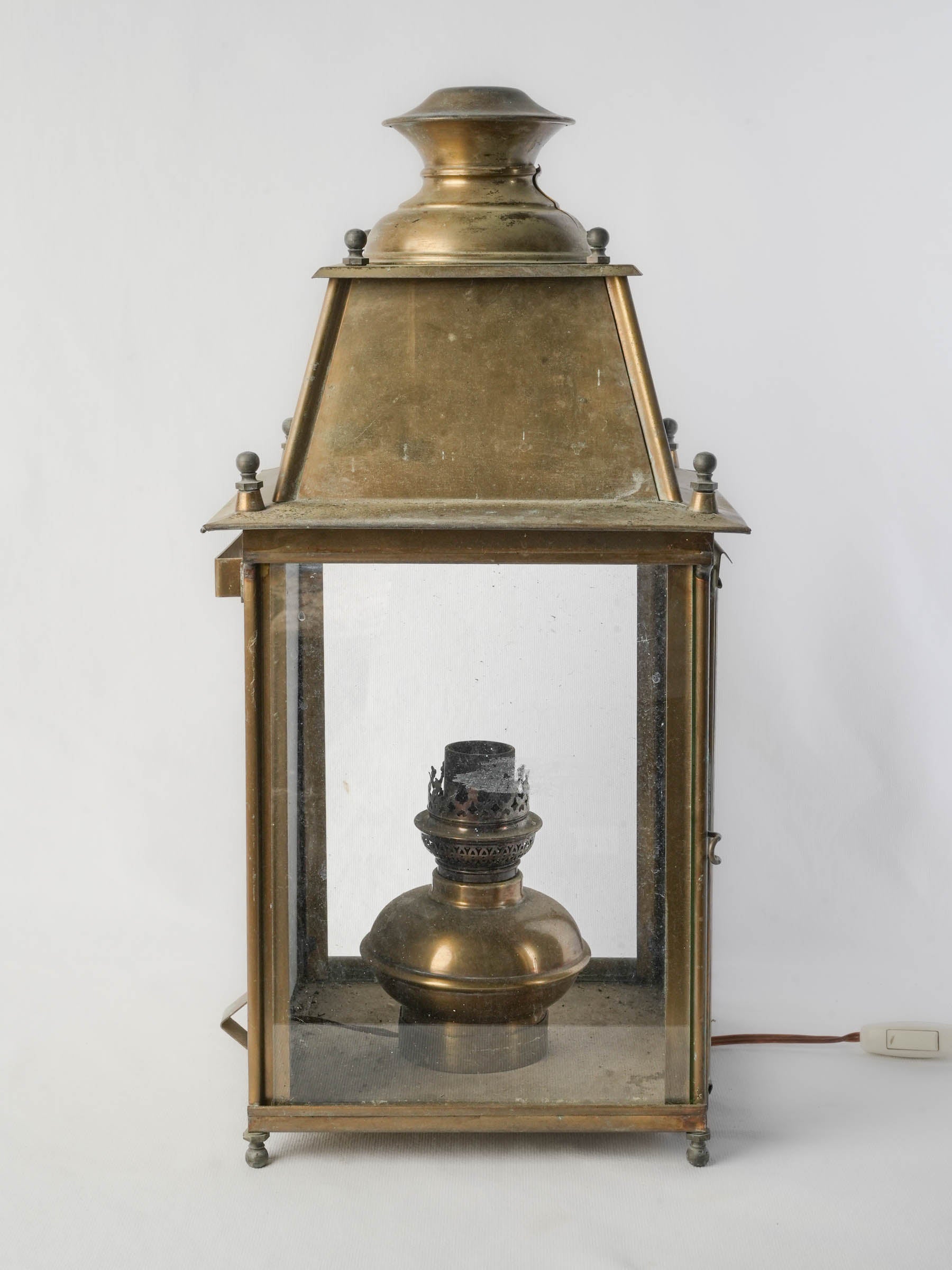 Late 19th Century French Brass Lantern - 22"