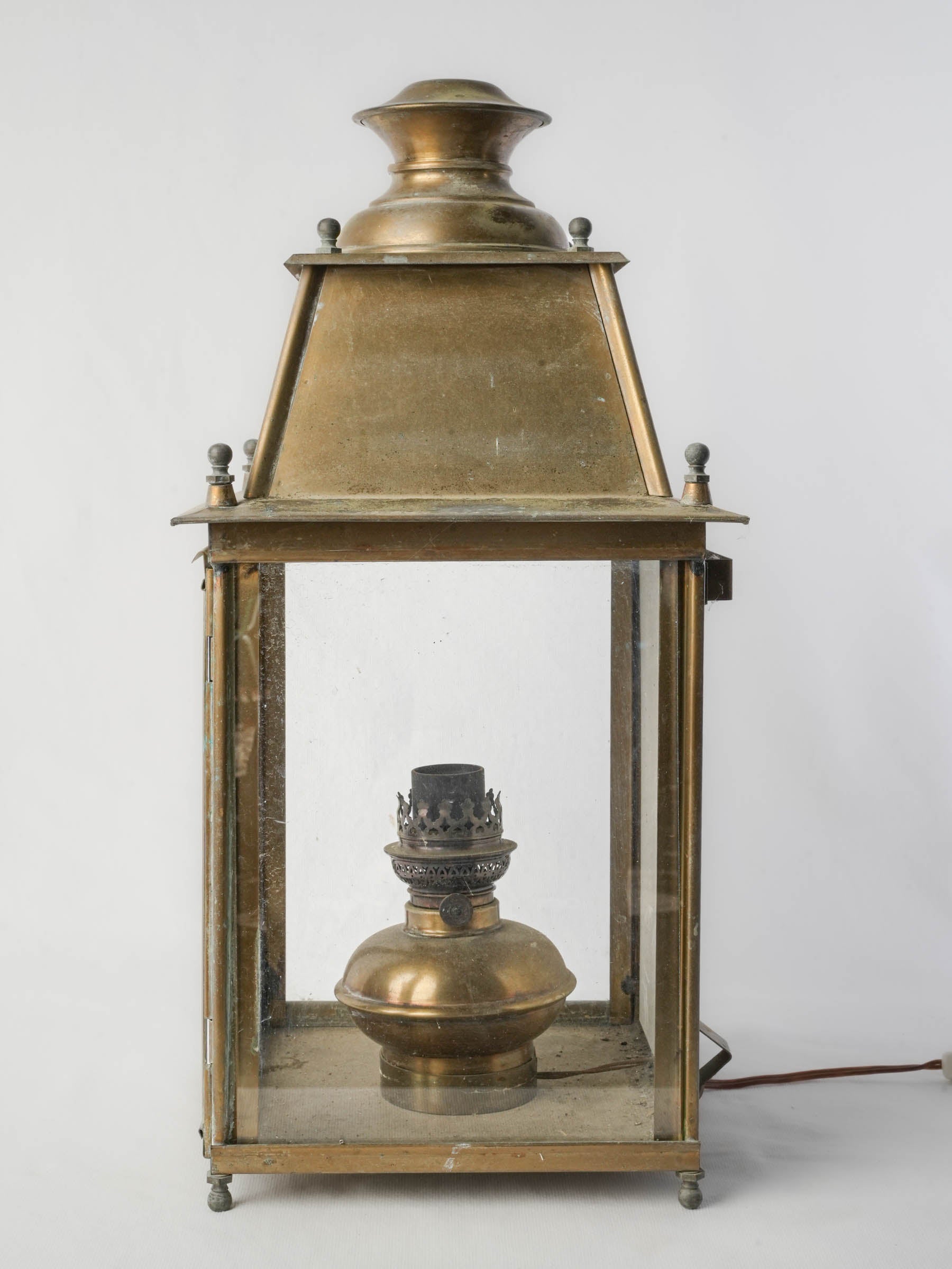 Late 19th Century French Brass Lantern - 22"