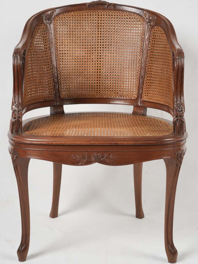 Antique mahogany Art Nouveau armchair