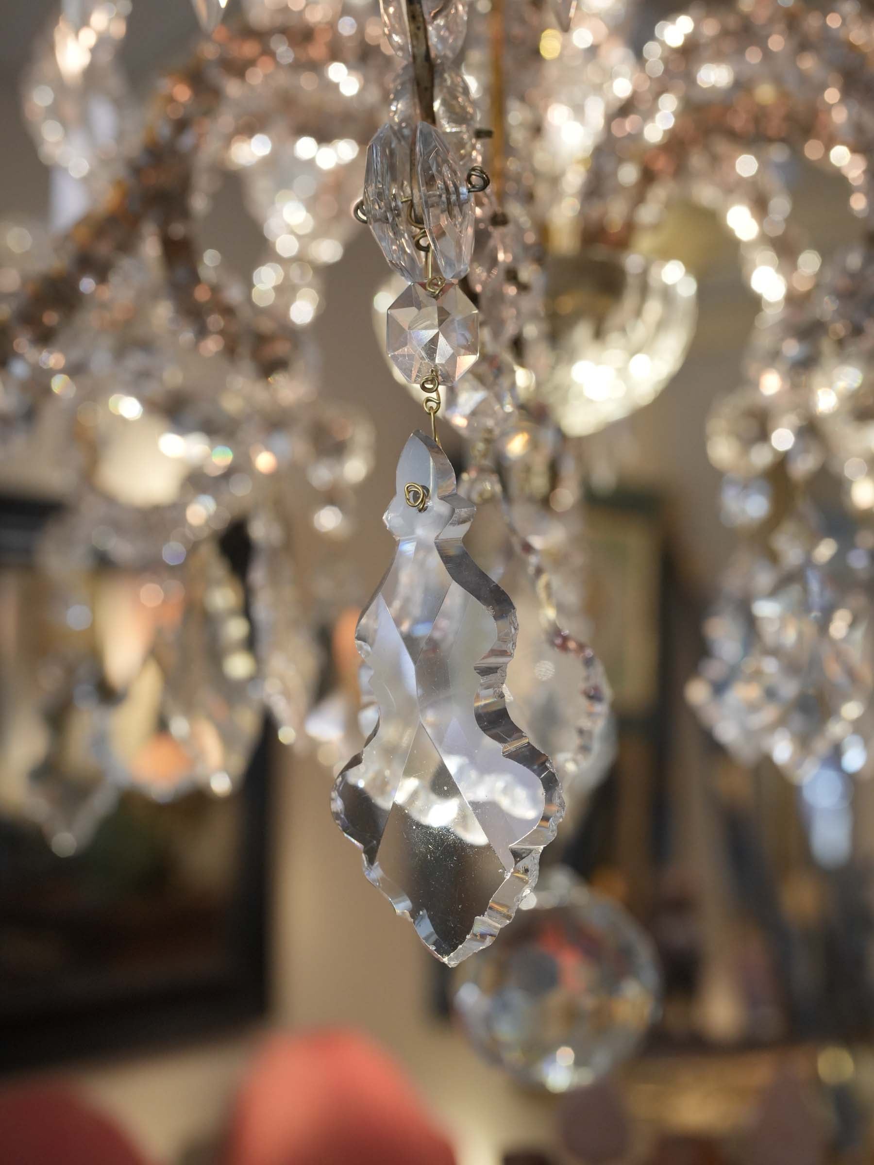 Dazzling Venetian Twelve-Light Chandelier, Early 20th Century - 51¼" x 32¼"