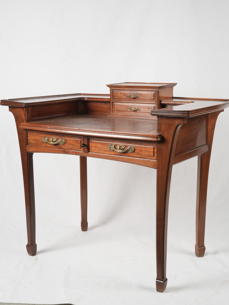 Antique mahogany Art Nouveau desk