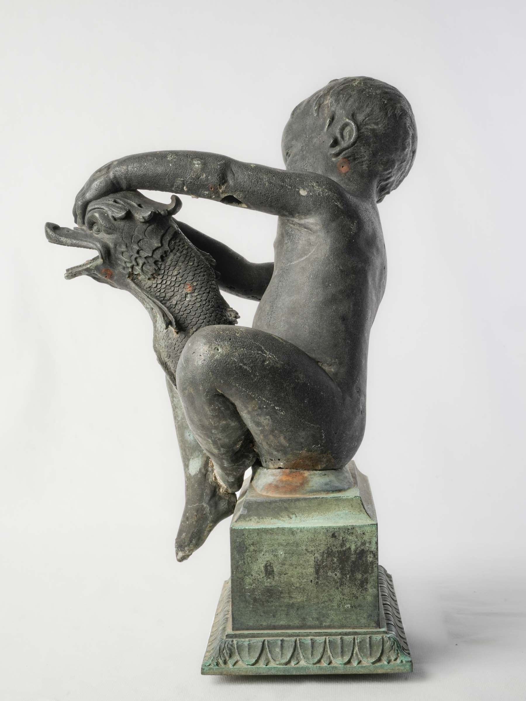 Charming mythological dolphin ornament