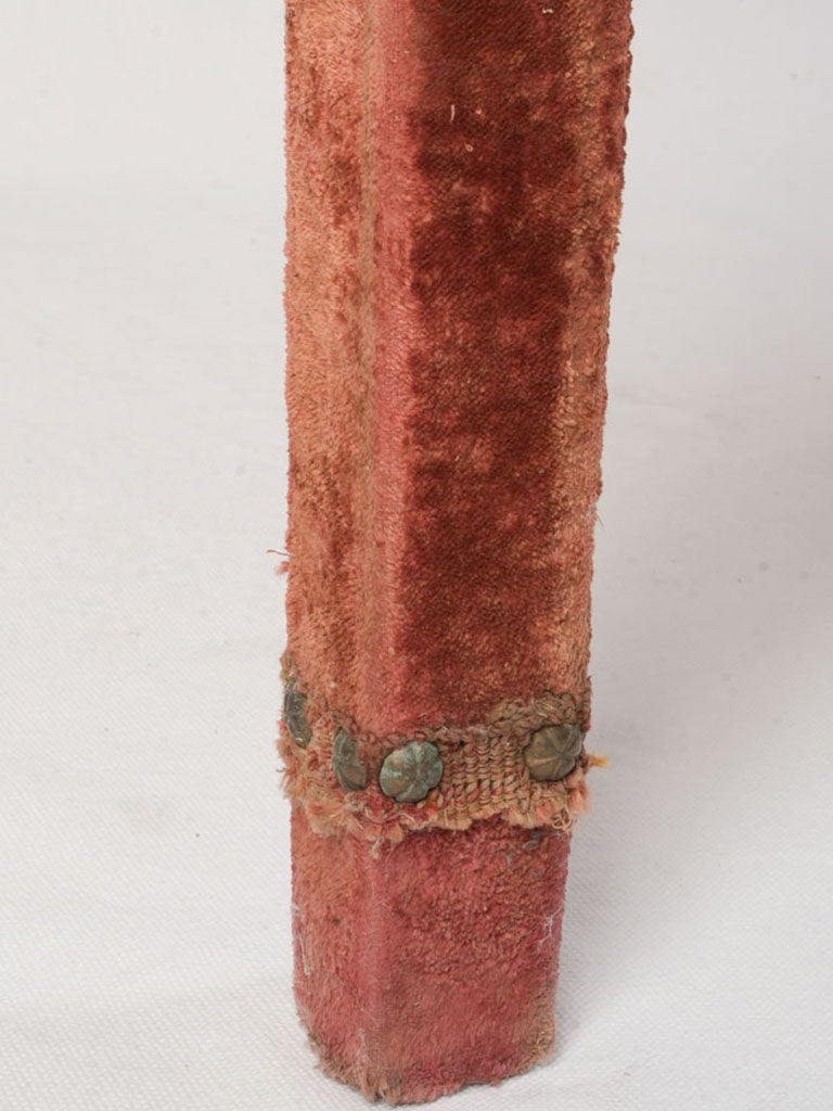 Velvety tactile antique table