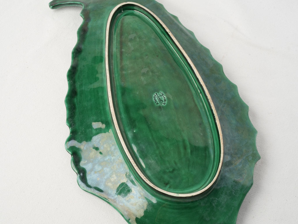 Artistic glazed Vallauris dish