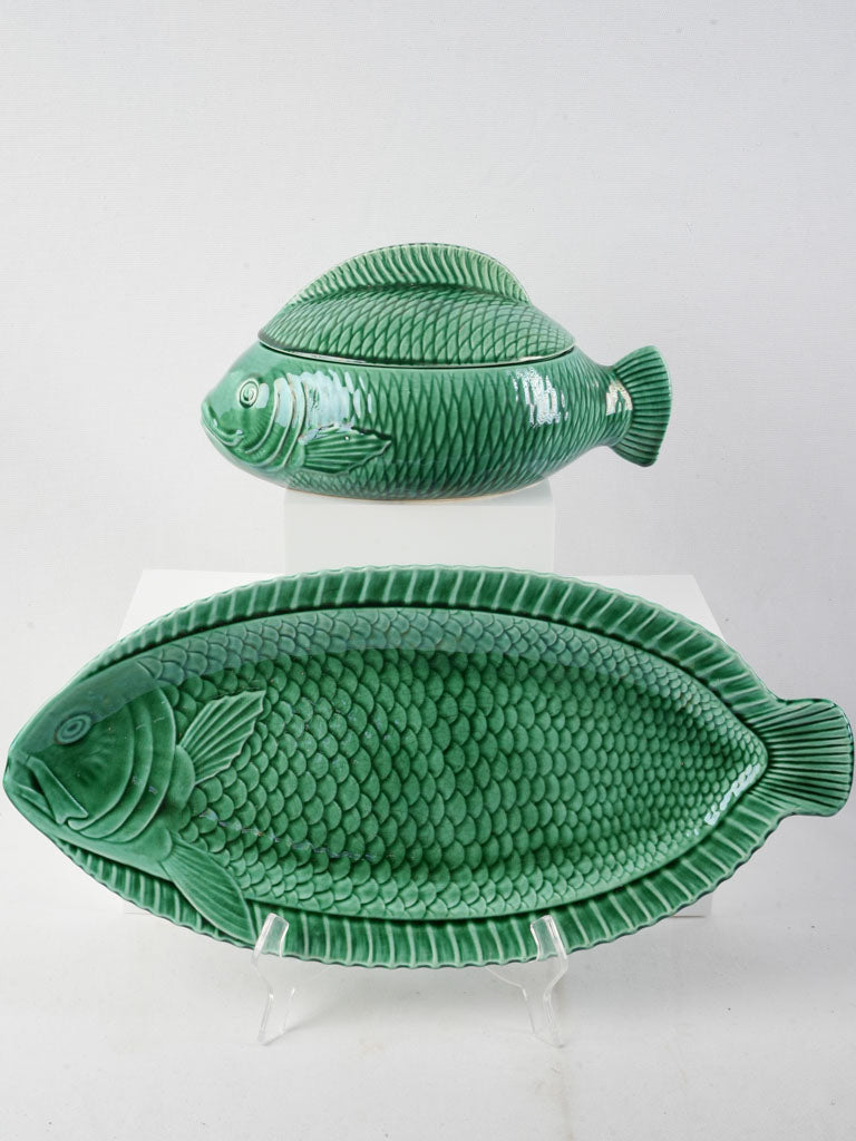 Vintage Sarreguemines plate set