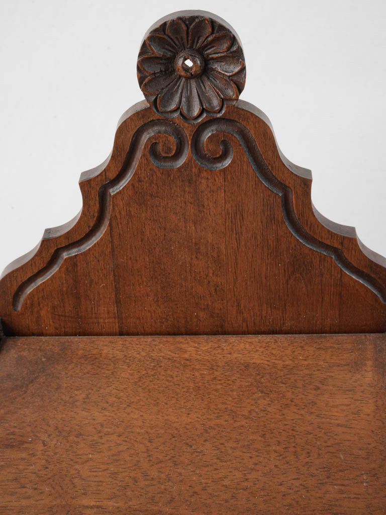 Ornate carved French wooden box