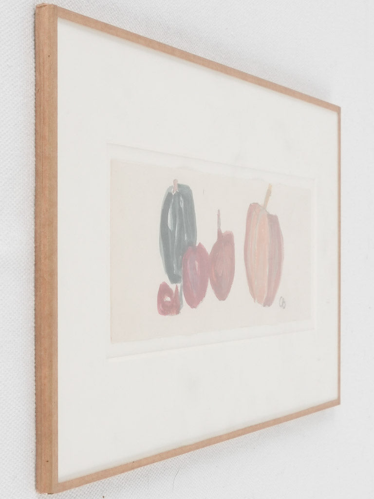 Small still life w/ pumpkins - Caroline Beauzon 6¾" x 13½"