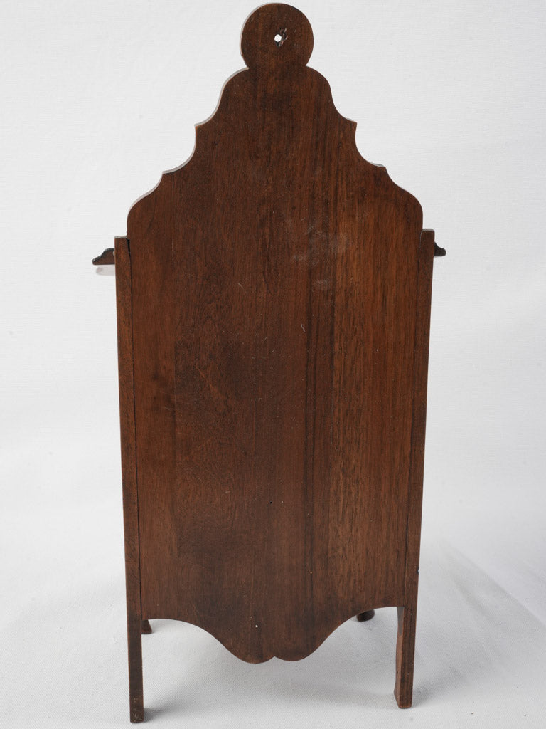 Classic French walnut salt box