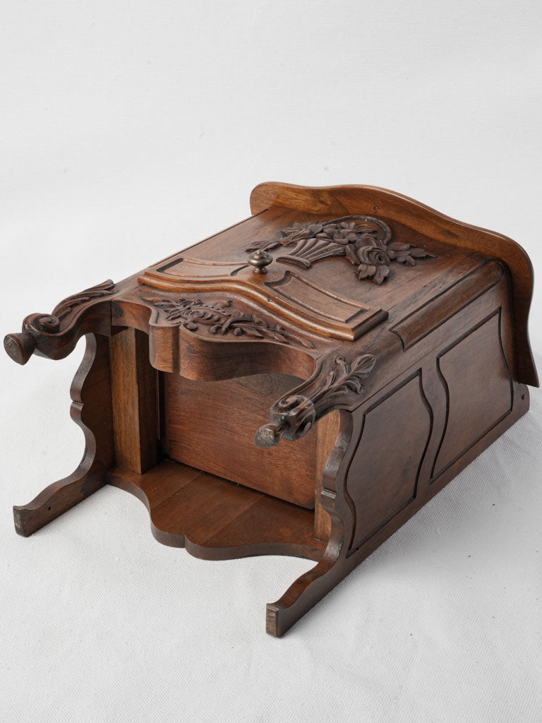 Timeless Provençal walnut spice box