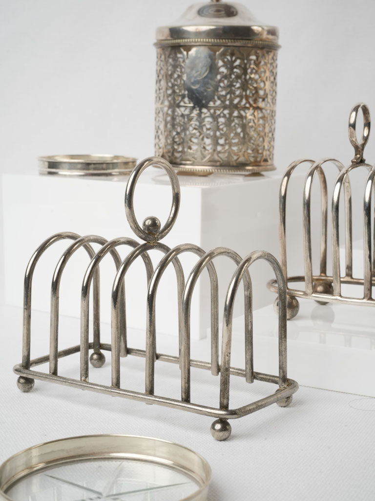 Antique French silver sugar bowl