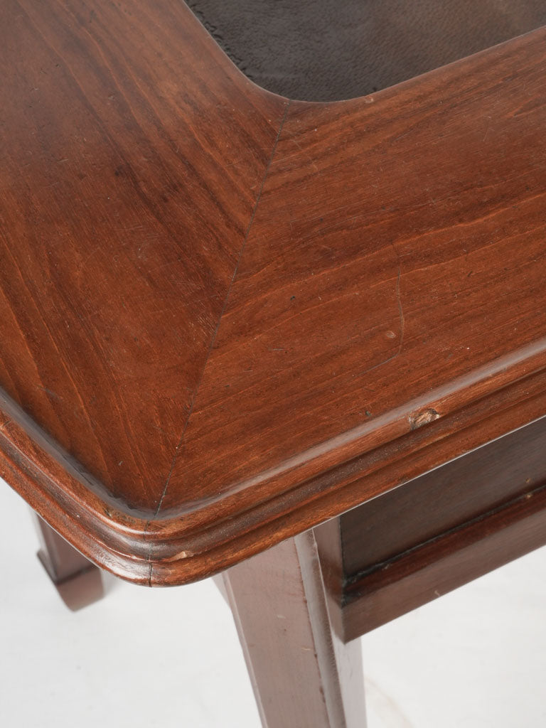 Sophisticated mahogany petite workspace