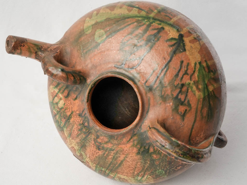 Expressive painterly glazed earthenware