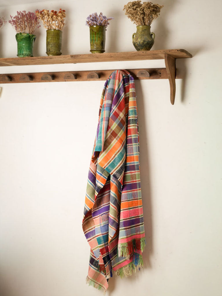 Handwoven Berber cotton blanket
