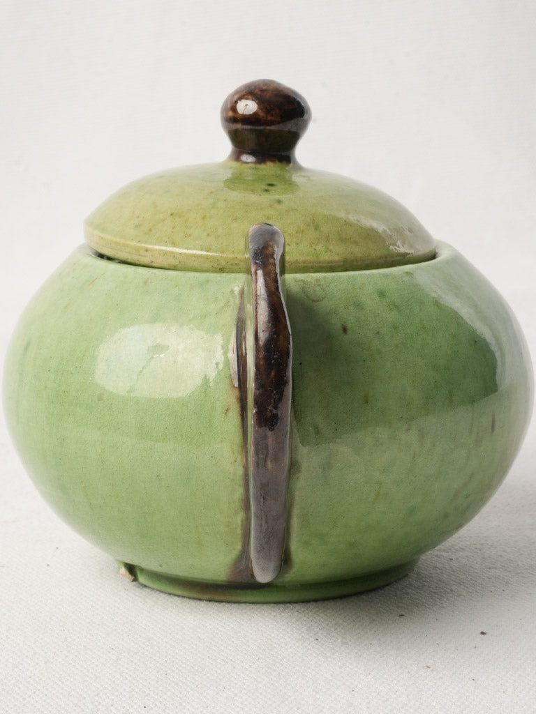 Mid-century decorative ceramic sugar bowl