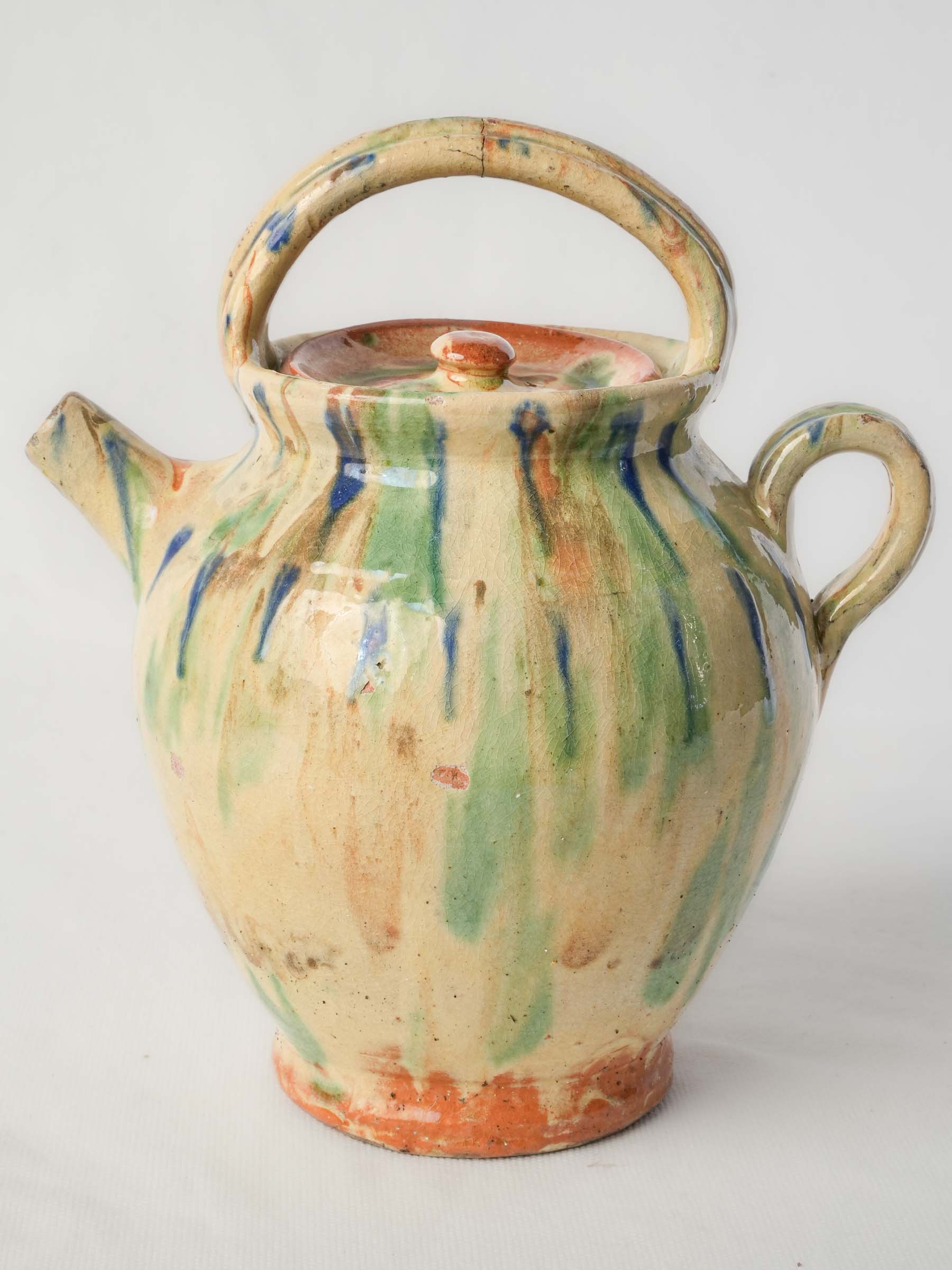 Heavyweight traditional ceramic pitcher