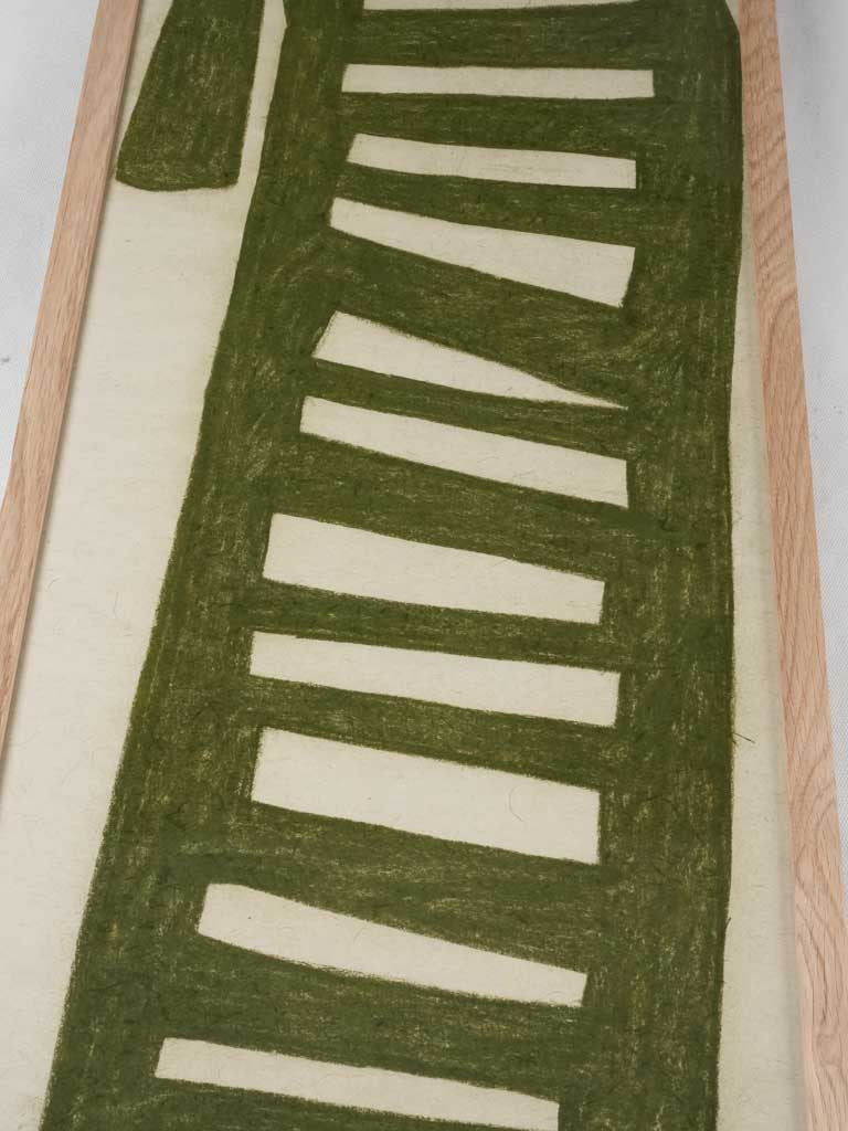 Large modern pastel- green day bed - Caroline Beauzon 55" x 14½"