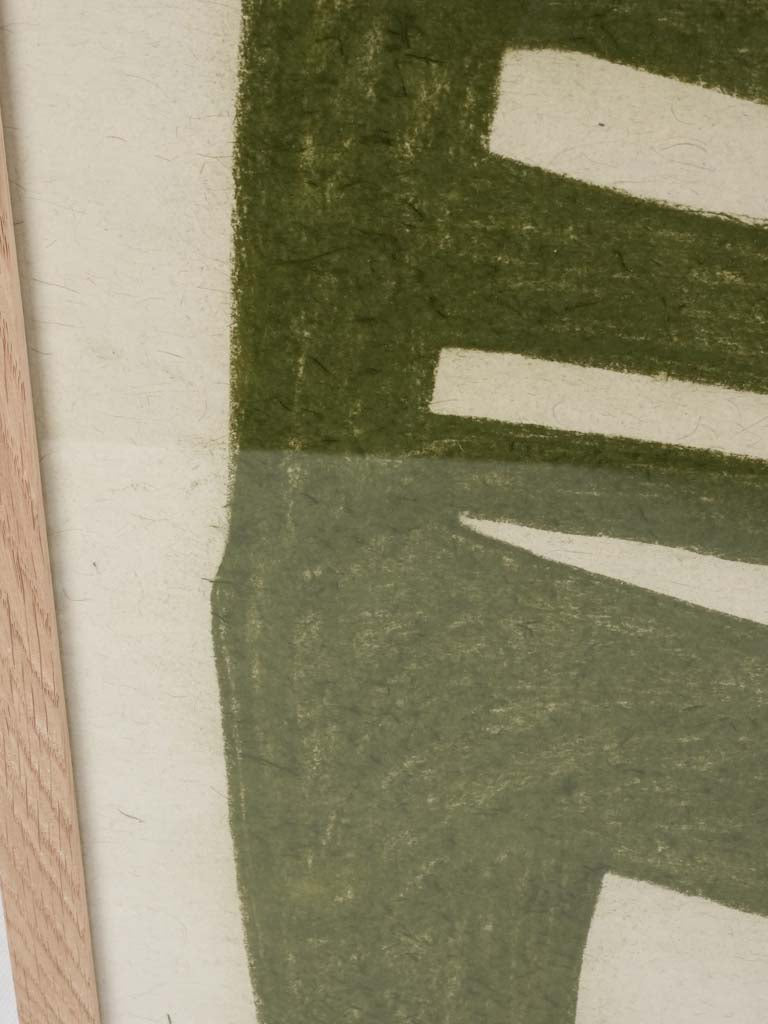 Large modern pastel- green day bed - Caroline Beauzon 55" x 14½"
