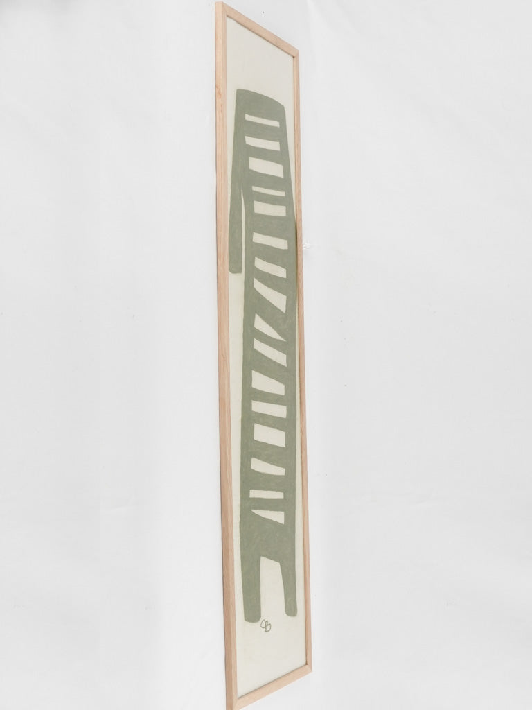 Large modern pastel- green day bed - Caroline Beauzon 55" x 14½"