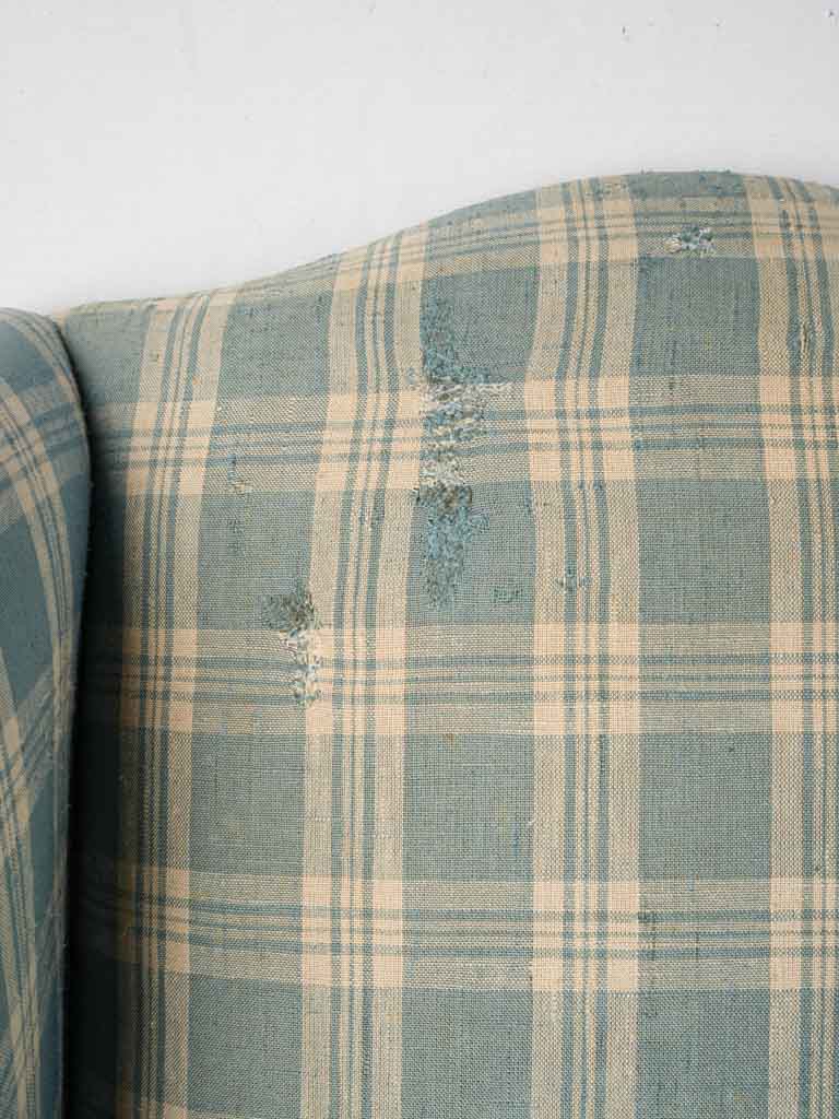 Warm rustic French armchair