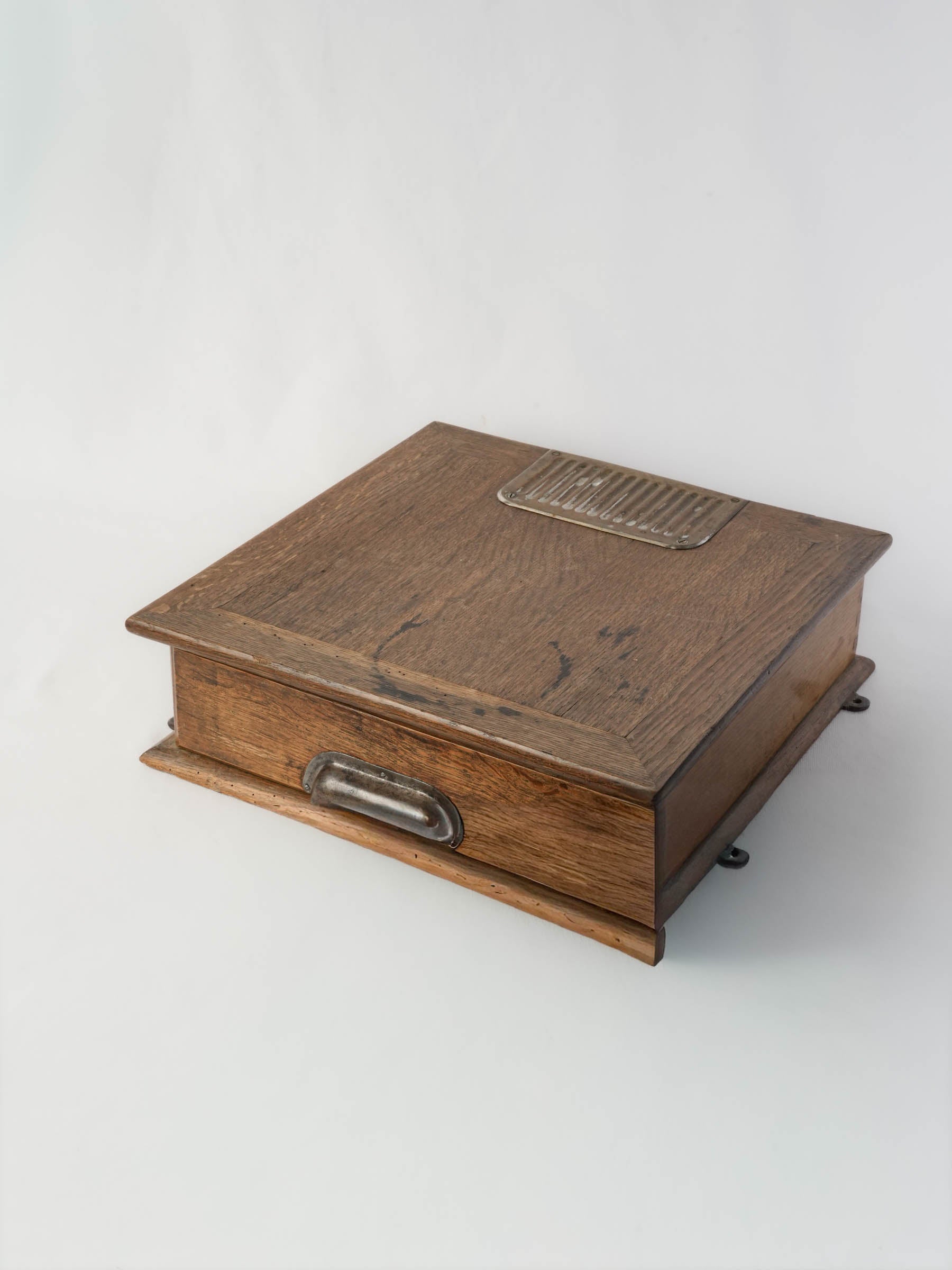 Unique oak cash storage box