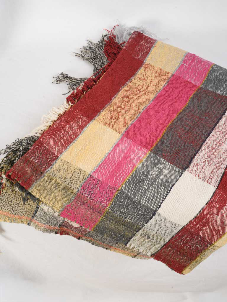 Supple striped bed cover
