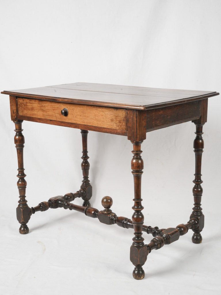 Exquisite antique walnut writing table