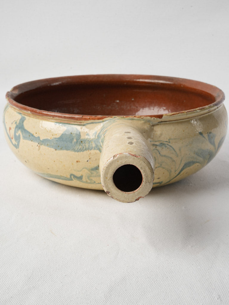 Rustic jaspe finish cookware