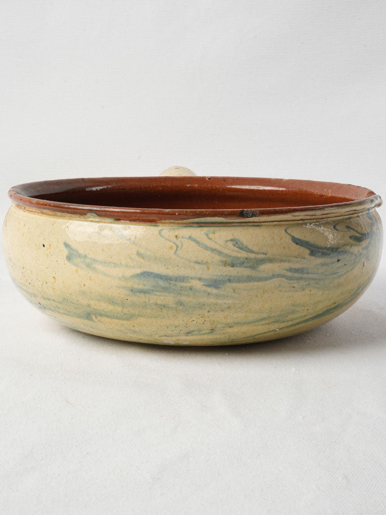 Elegant blue swirl pottery