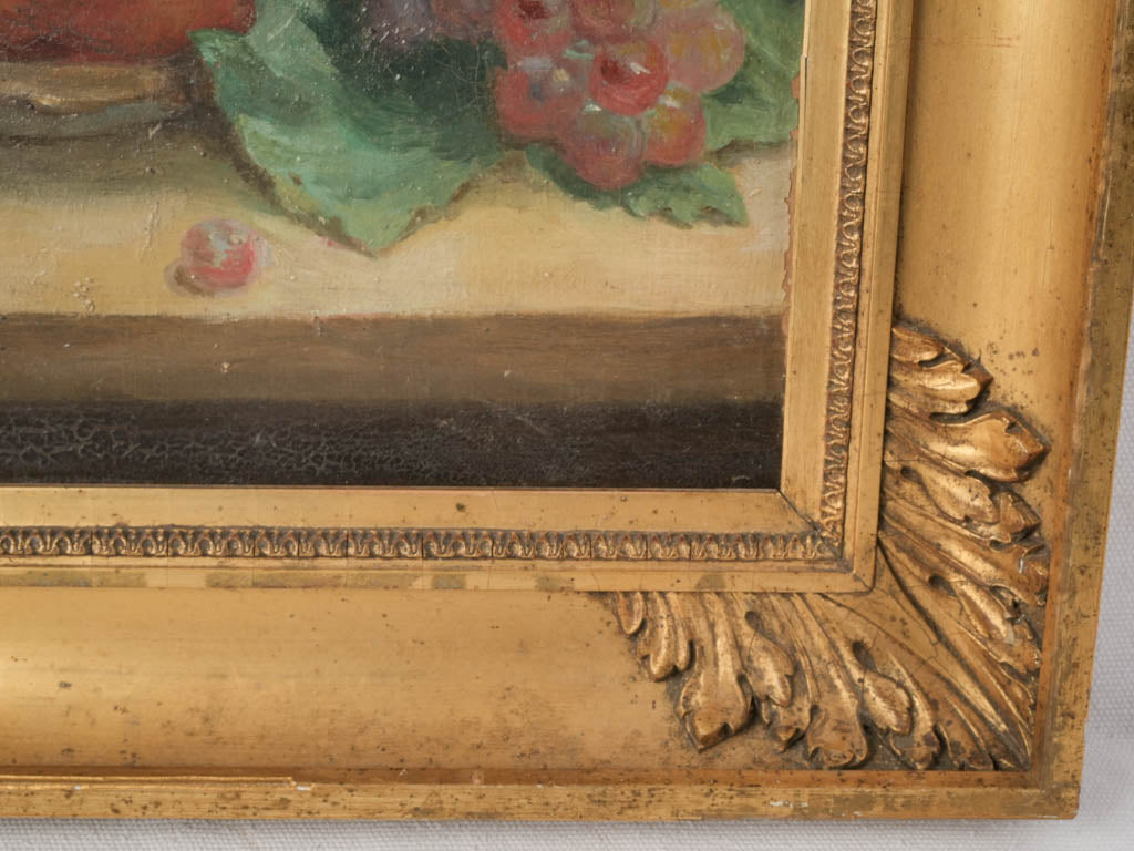 Confident brushwork fruit painting